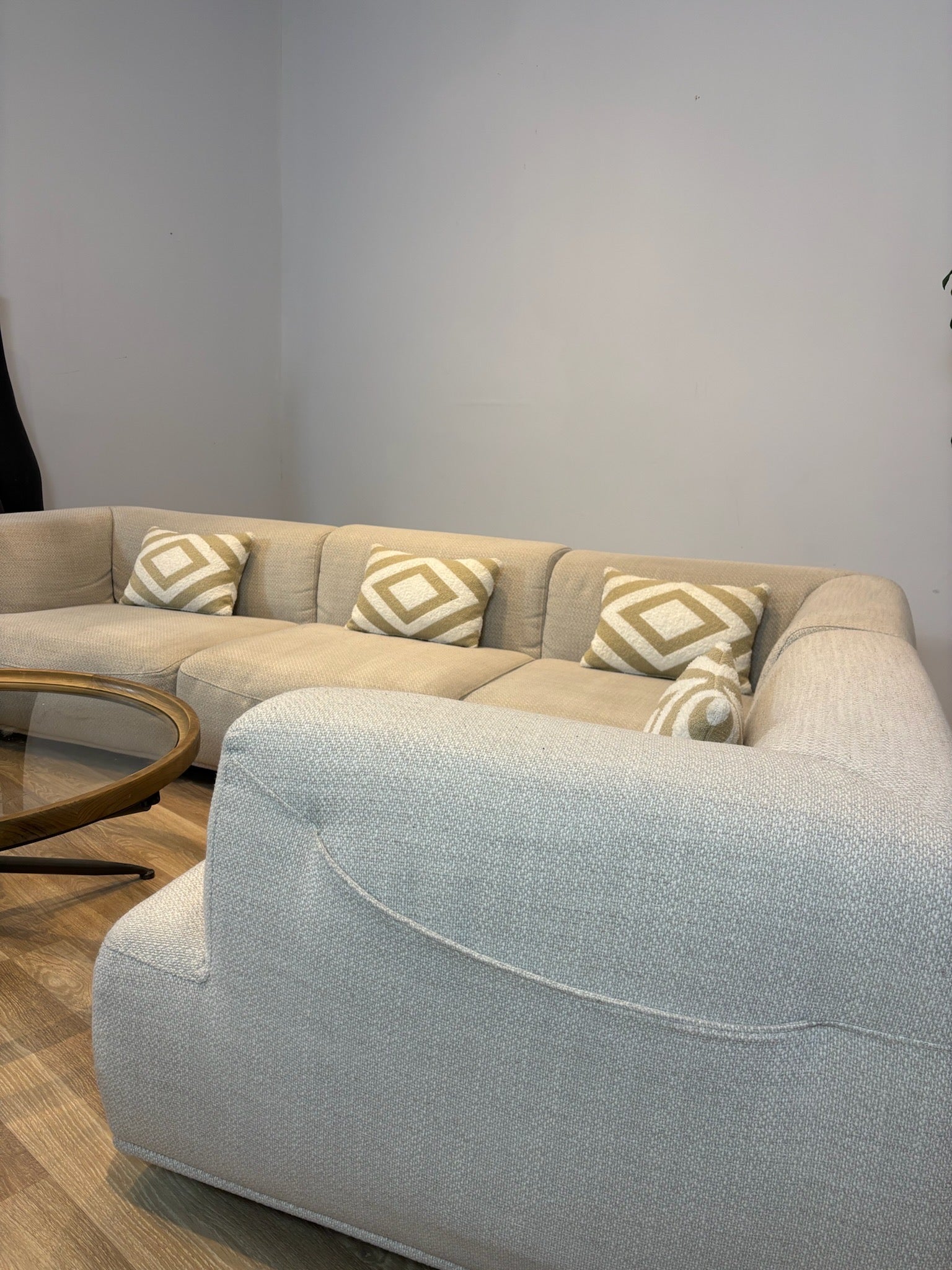 JC Perreault Beige Fabric Modular Sectional Sofa - IMG_2105.jpg