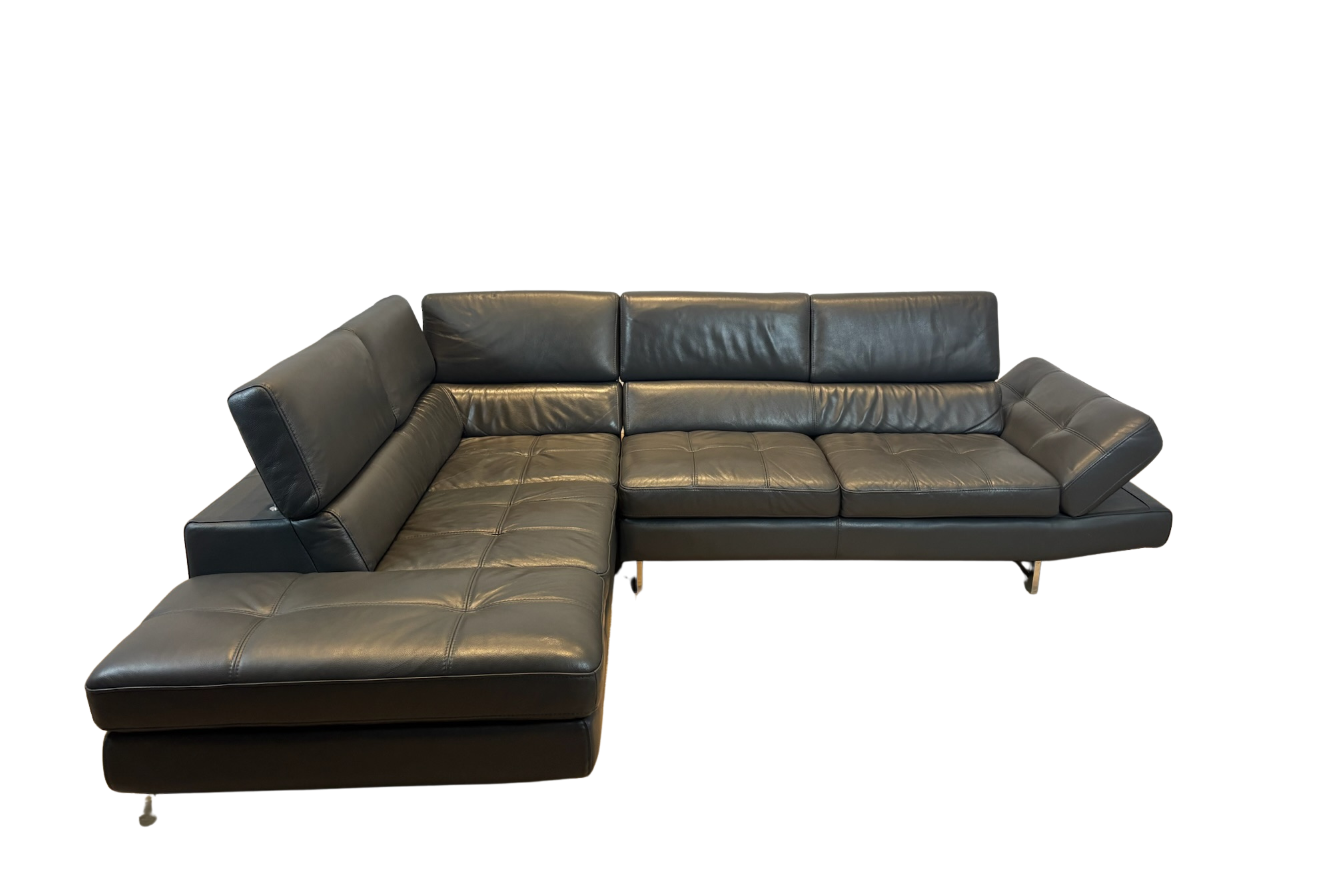Rockland Mobilia Leather Sectional